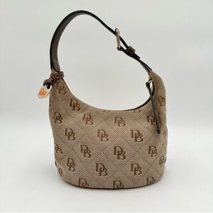 Dooney & Bourke Y2K Beige Monogram Hobo Bag